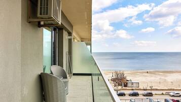 Deluxe Apartment, Balcony, Partial Sea View | Terrace/patio