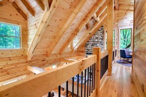 Interior - Glamping Escapes in Logan in this Luxury Log Cabin Rental with Fire-Pit and Hot-Tub (Logan)