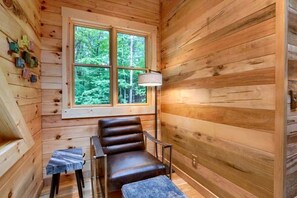 Interior - Glamping Escapes in Logan in this Luxury Log Cabin Rental with Fire-Pit and Hot-Tub (Logan)