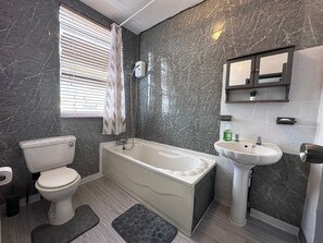 Towels, soap, toilet paper