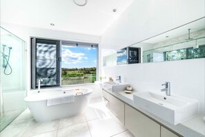 Shower, hair dryer