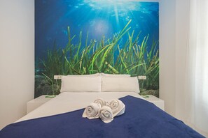 2 bedrooms, iron/ironing board, travel crib, free WiFi