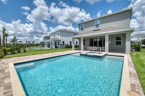 A heated pool