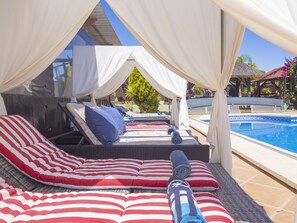 A heated pool
