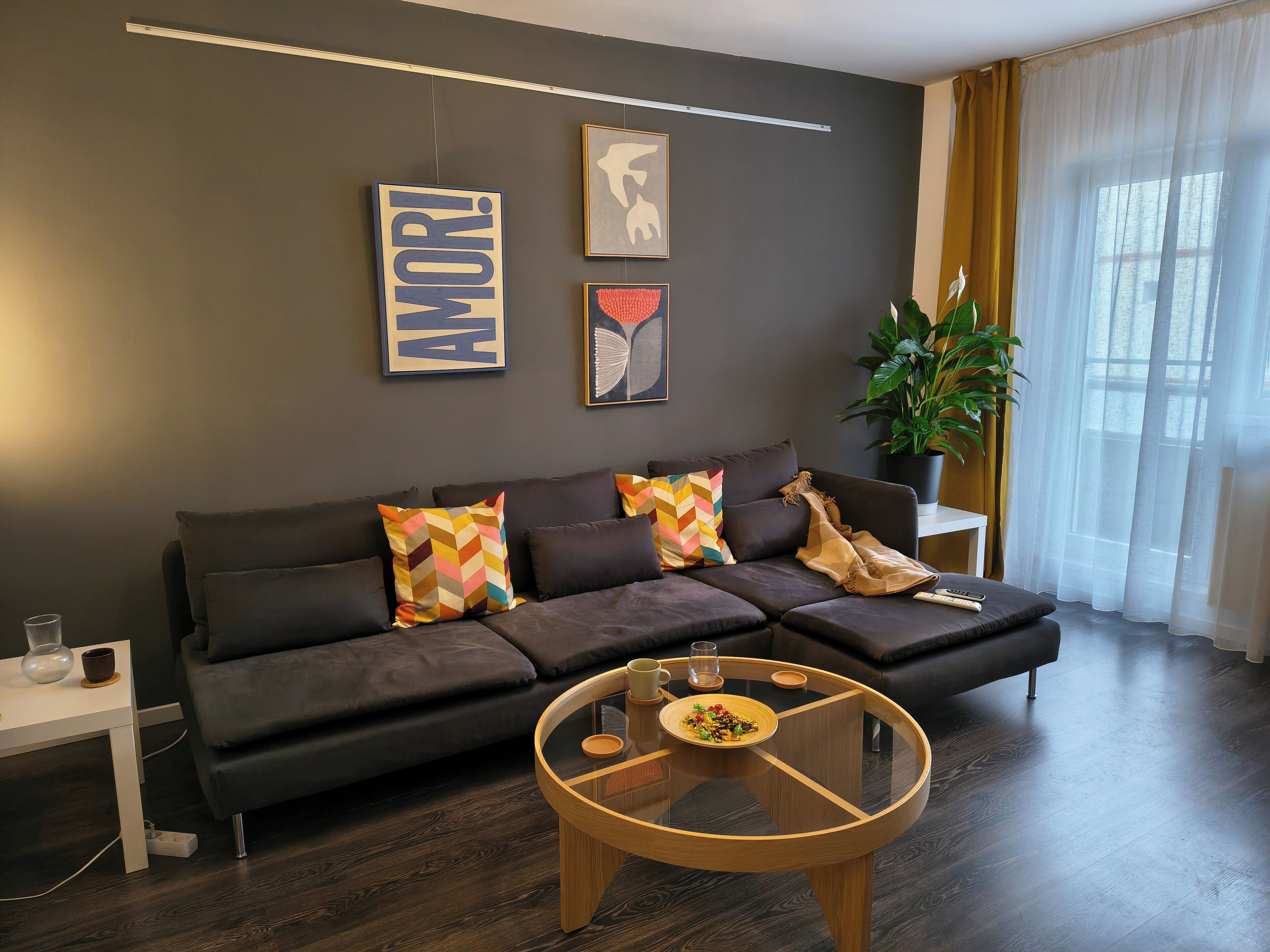 Una Smart TV, libros