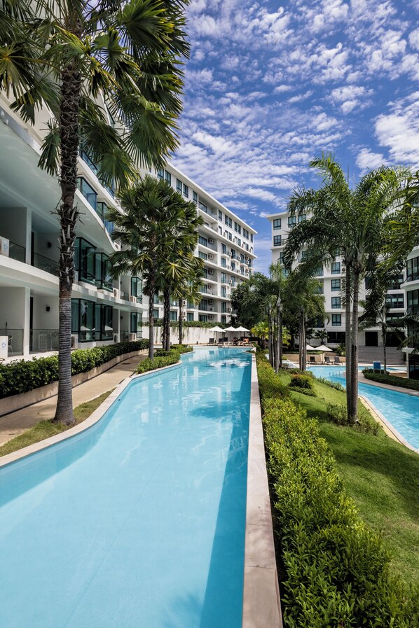Pool - Bright 1BR Sea-View Condo Pools S6205 (Rawai)
