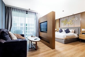 1 bedroom, iron/ironing board, WiFi, bed sheets - Bright 1BR Sea-View Condo Pools S6205 (Rawai)