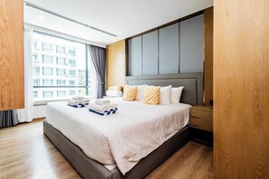2 slaapkamers, een strijkplank/strijkijzer, wifi, beddengoed