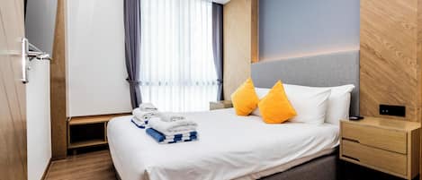 2 makuuhuonetta, silitysrauta/-lauta, Wi-Fi