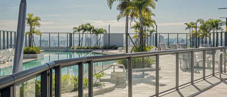 Indoor pool, outdoor pool