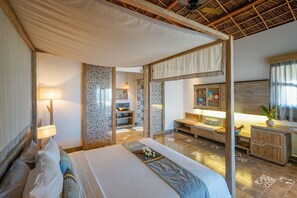 1 غرفة نوم ومكواة/لوح كي وخدمة الإنترنت وملاءات أسرّة