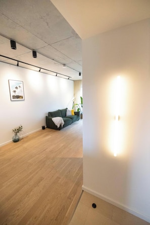Apartment, 1 Bedroom, Accessible, Balcony | Living room - Spacious, Stylish Flat Near Stadium, 15 min From Soho (London)