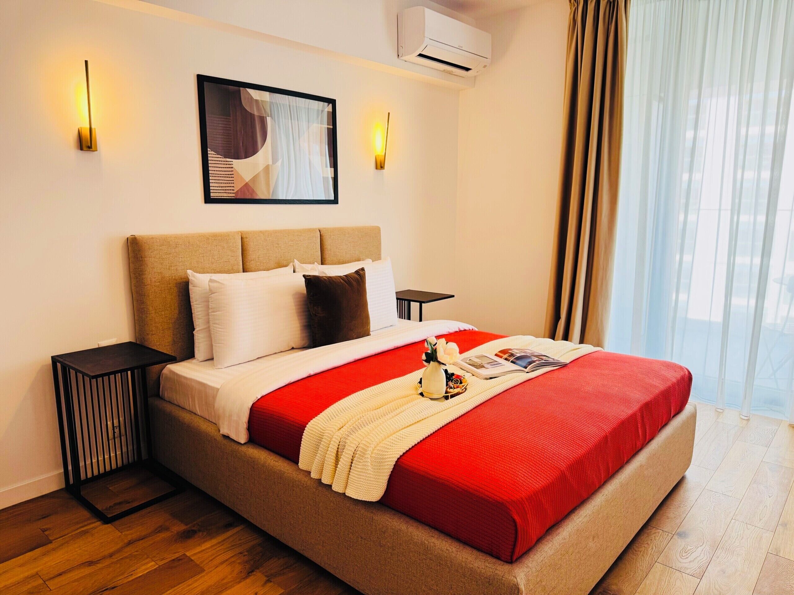 Appartement Confort, 1 chambre, non-fumeur, balcon | Rideaux d’obscurcissement, fer et planche à repasser