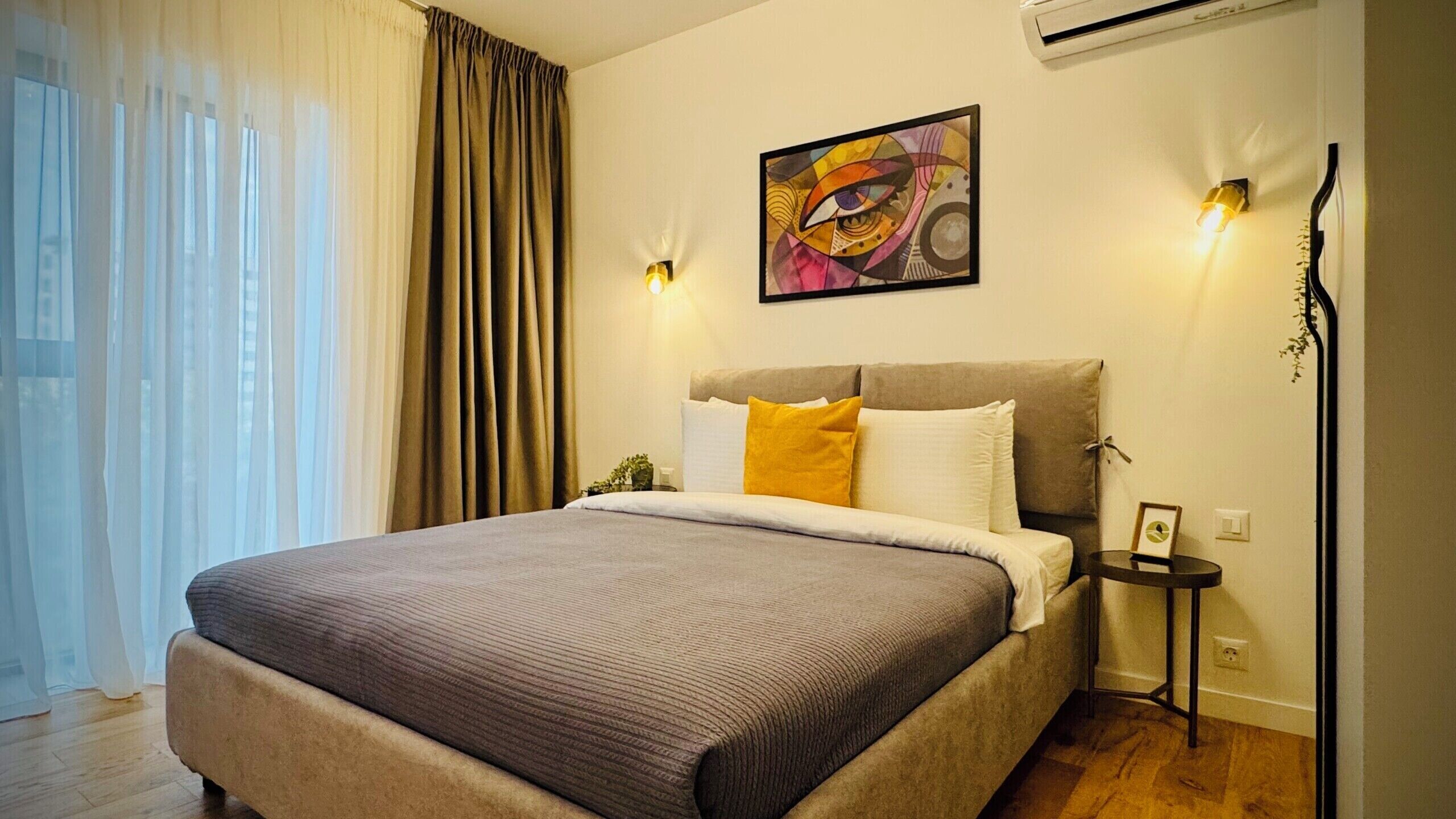 Appartement Confort, 1 chambre, non-fumeur, balcon | Rideaux d’obscurcissement, fer et planche à repasser