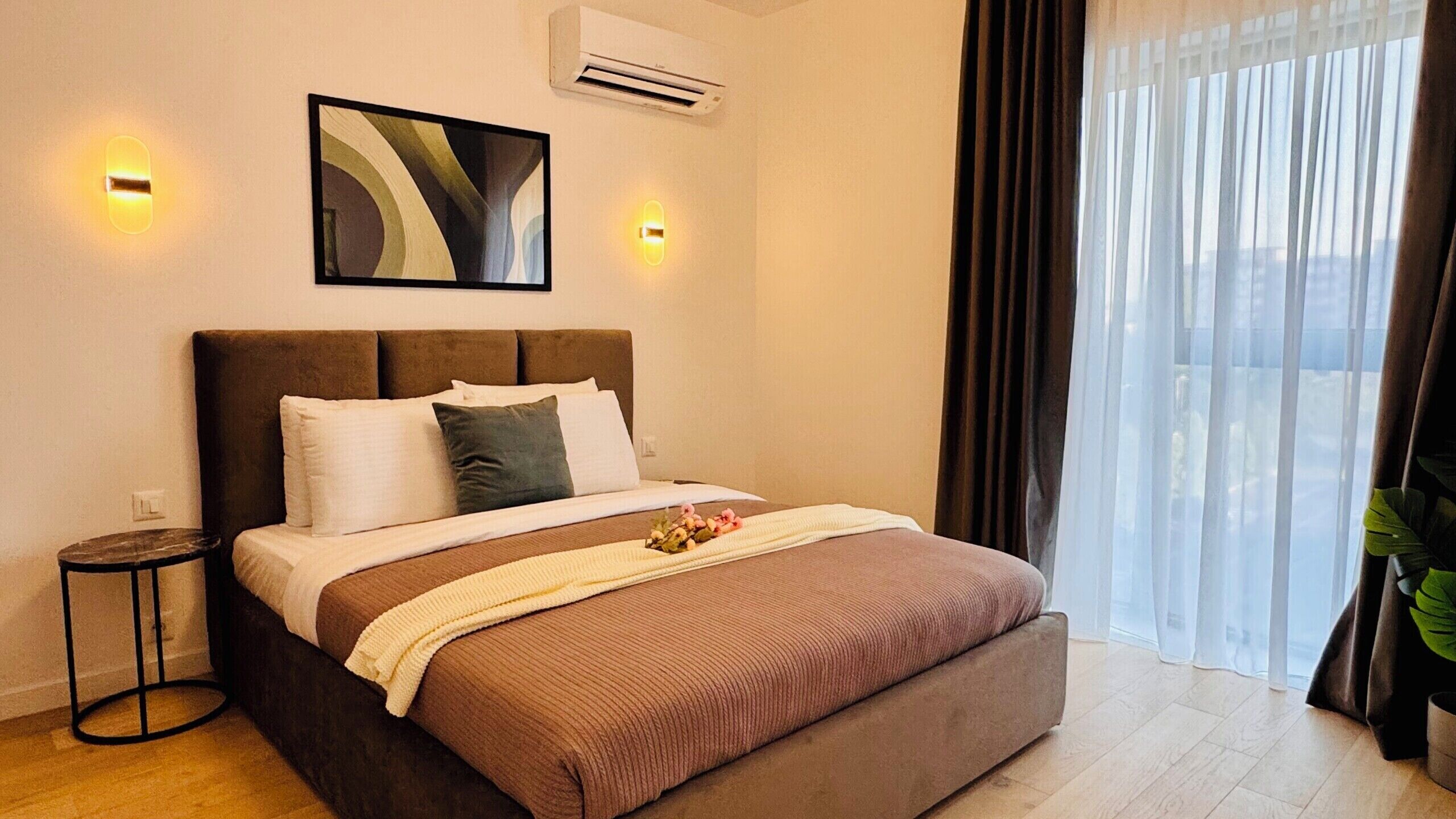 Appartement Confort, 1 chambre, non-fumeur, balcon | Rideaux d’obscurcissement, fer et planche à repasser