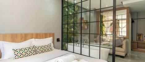 1 غرفة نوم وخزنة داخل الغرفة ومكواة/لوح كي وواي فاي مجانًا