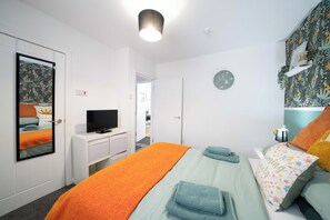 1 間睡房、熨斗/熨衫板、免費 Wi-Fi、床單