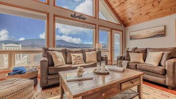 智能电视、壁炉、书