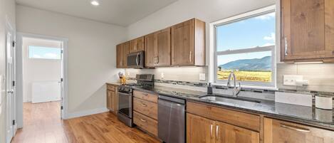 Mikrovågsugn, ugn, spishäll och diskmaskin