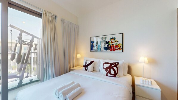 2 bedrooms, iron/ironing board, WiFi, bed sheets