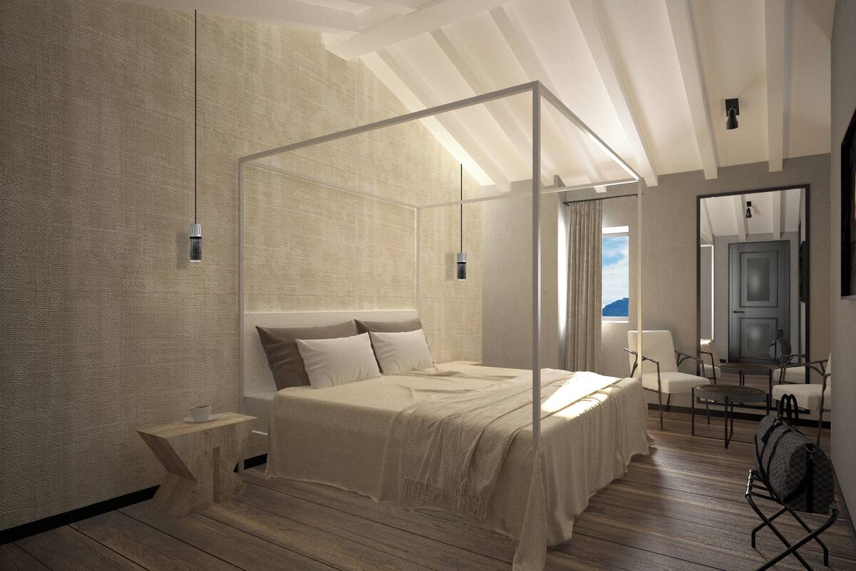 Luxury Room, Lake View | In-room safe, desk, laptop workspace, blackout drapes