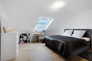 1 غرفة نوم وواي فاي وملاءات أسرّة