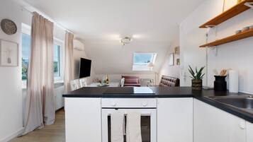 Fridge, oven, stovetop, dishwasher