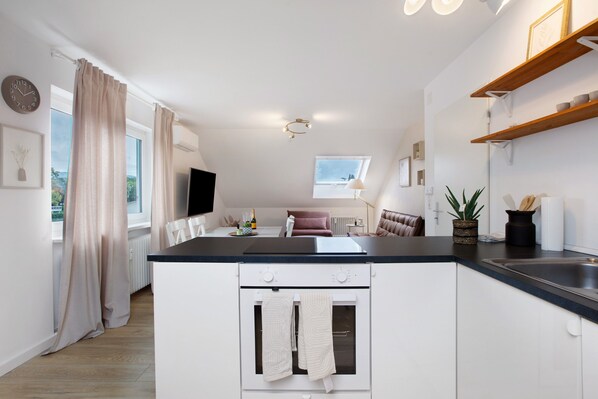 Fridge, oven, stovetop, dishwasher - Apartment 'Dreiländer Apartments Lörrach' with Wi-Fi (Lörrach)