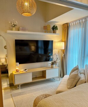 1 slaapkamer, een bureau, een strijkplank/strijkijzer, gratis wifi