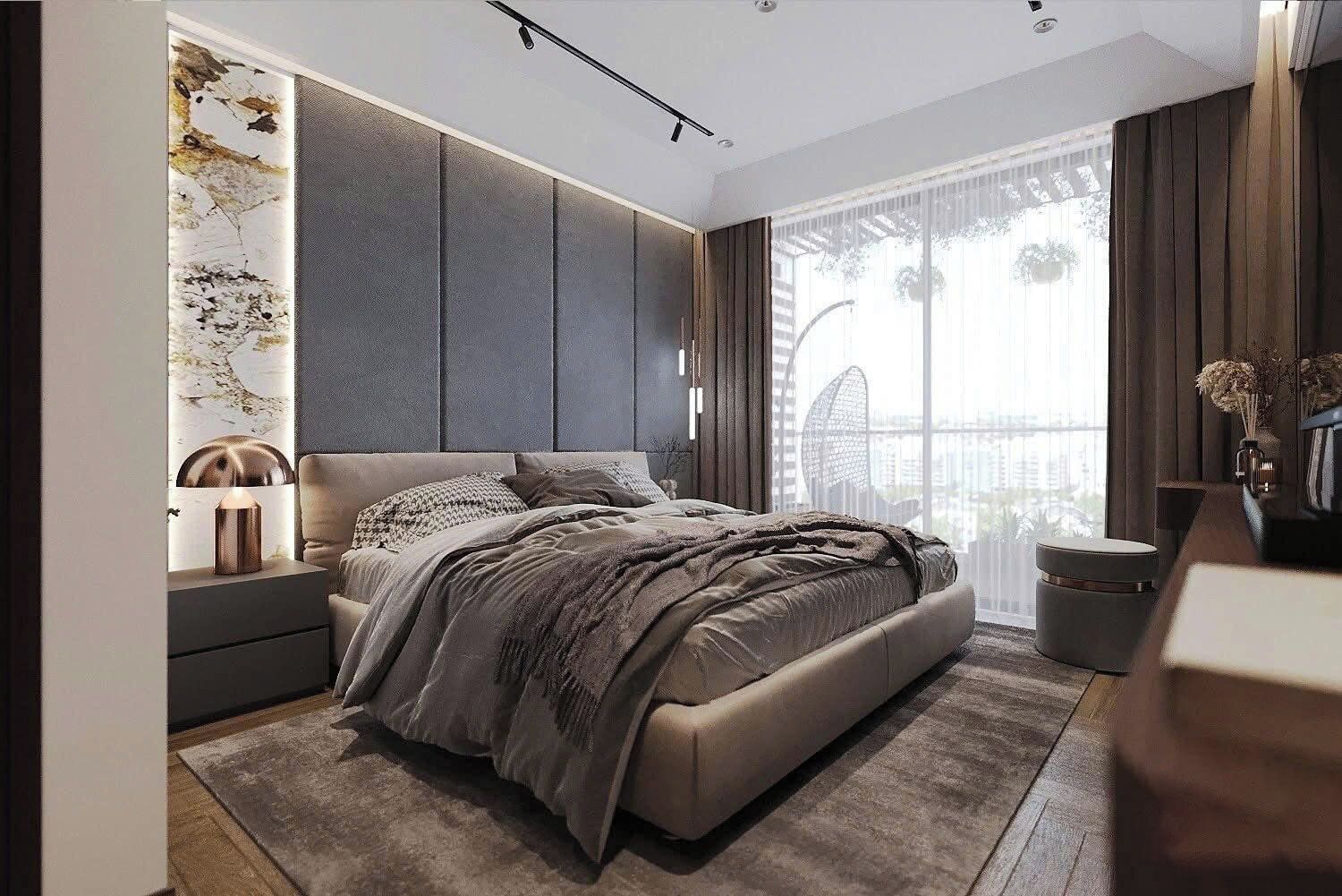 グランド アパートメント 3 ベッドルーム バルコニー シティビュー | 低刺激性寝具、ミニバー、客室ごとに異なる装飾、客室ごとに異なるインテリア