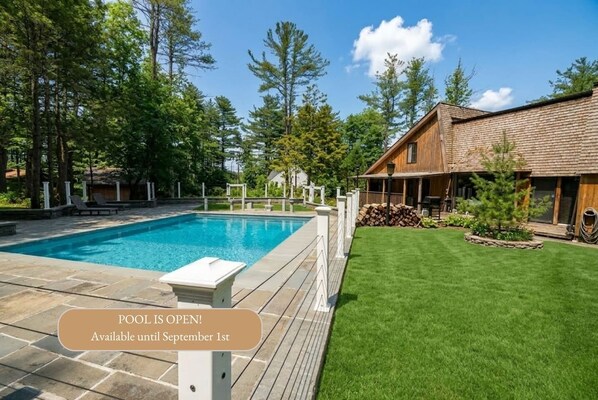 Pool - Private Tennis Court, Outdoor BBQ, Porch & Yard (Loch Sheldrake)