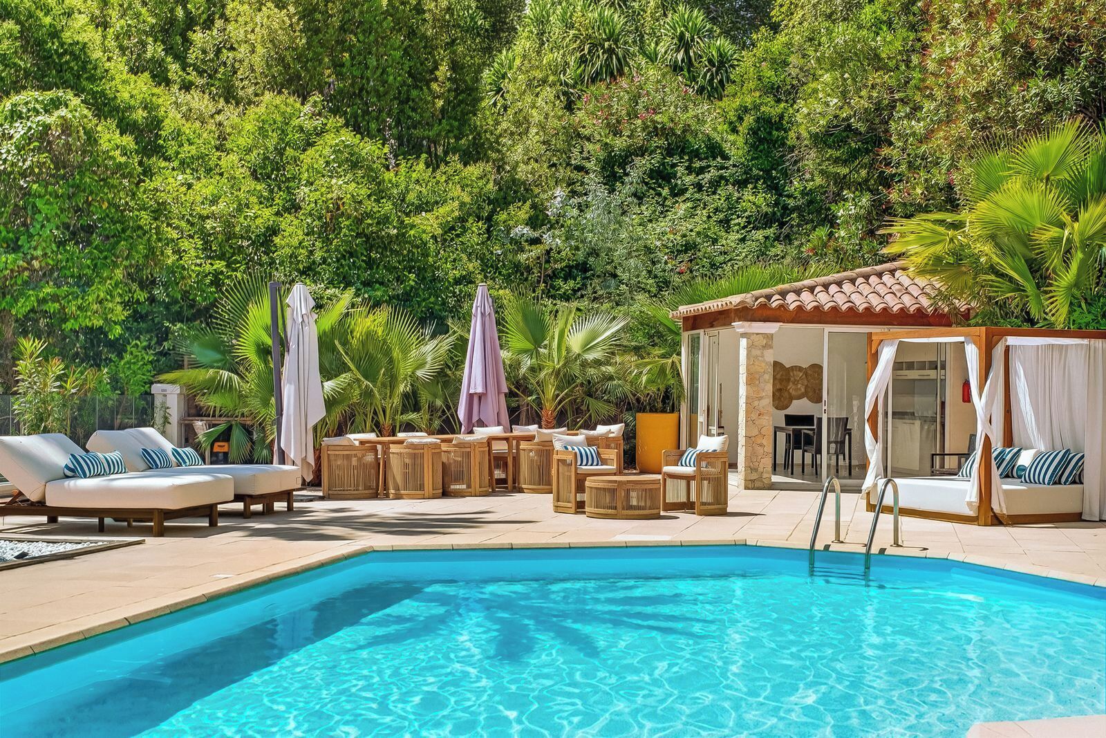 A heated pool