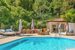 A heated pool