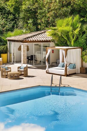 A heated pool
