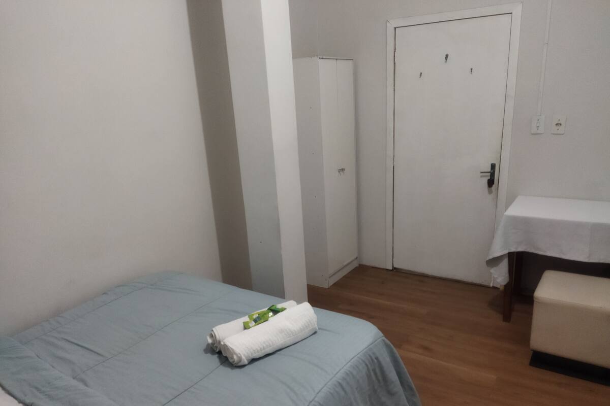 Laptop workspace, WiFi (free), individually furnished, bed sheets
