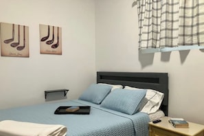1 bedroom, iron/ironing board, travel crib, free WiFi