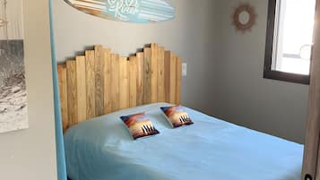 3 habitaciones, tabla de planchar con plancha, wifi y ropa de cama