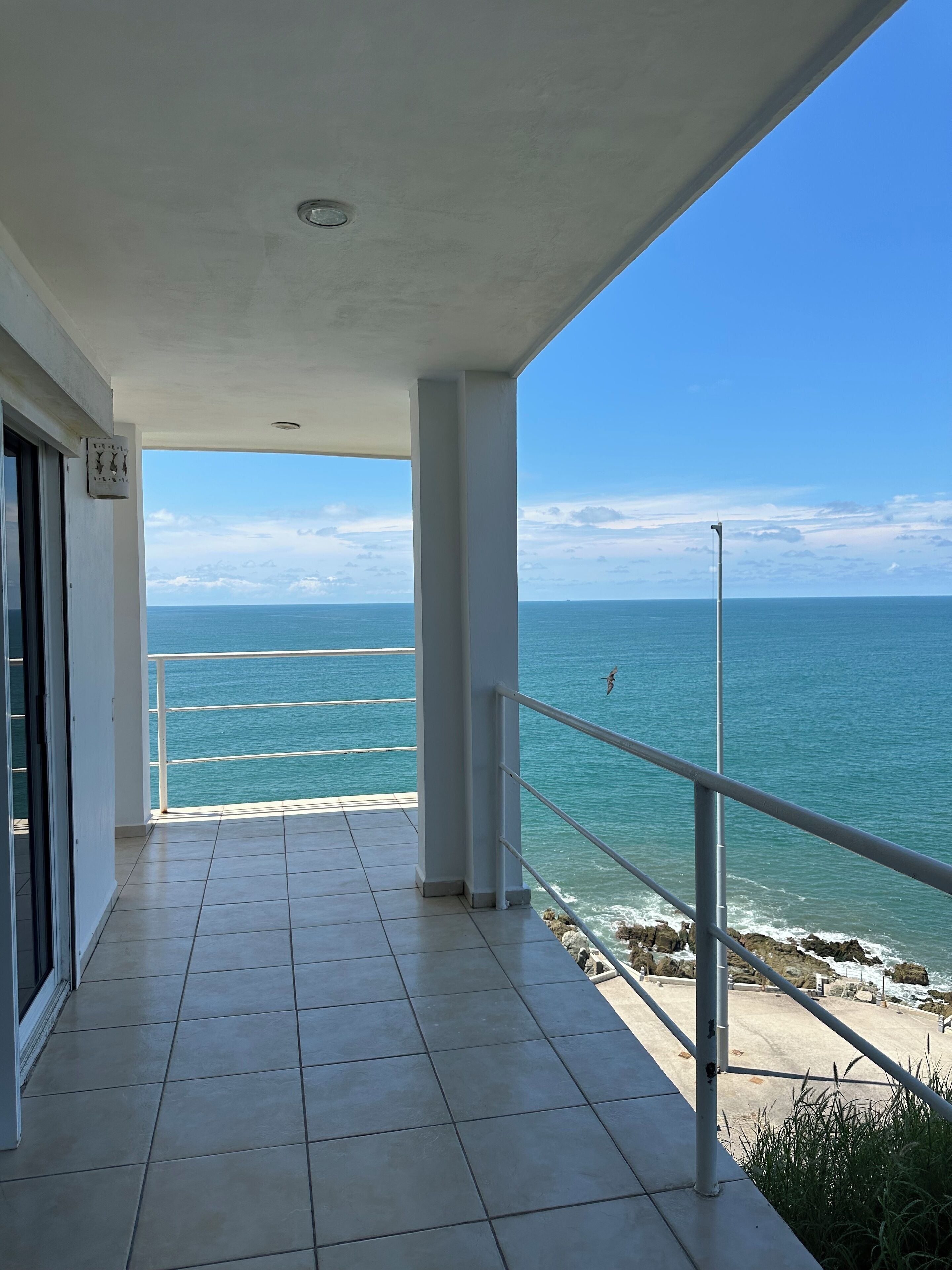 Vista a la playa o el mar