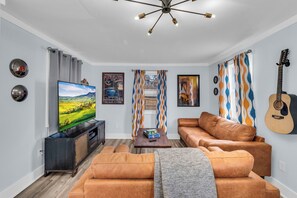 Smart TV, video games, stereo