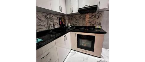 Microwave, oven, stovetop, dishwasher