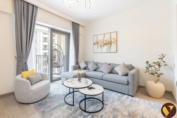 Luxury Apartment, Balcony, City View | Iron/ironing board, free WiFi - Stylish Living Rosewater Creek Beach (Dubai)