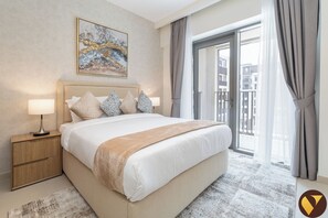 Luxury Apartment, Balcony, City View | Iron/ironing board, free WiFi - Stylish Living Rosewater Creek Beach (Dubai)