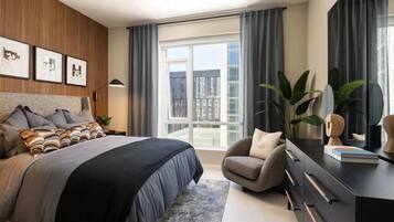 1 bedroom, iron/ironing board, bed sheets