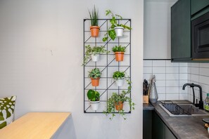 Fridge, microwave, coffee/tea maker