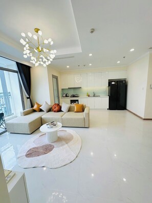 Apartamento, 3 quartos, vista para a cidade, na torre | Área de estar