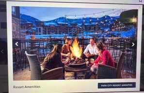 Outdoor dining - Sundance Film Festival Week: 1-25-26 to2-1-26 Westgate 2BR 2 bath in Park City (Park City)