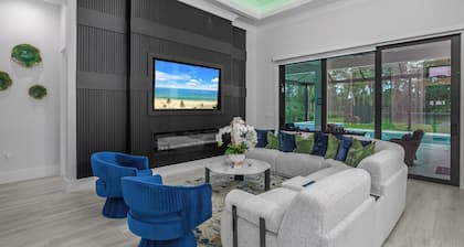 Golden Acres Sports Ranch – Luxe Retreat with Pickleball, Pool & Games