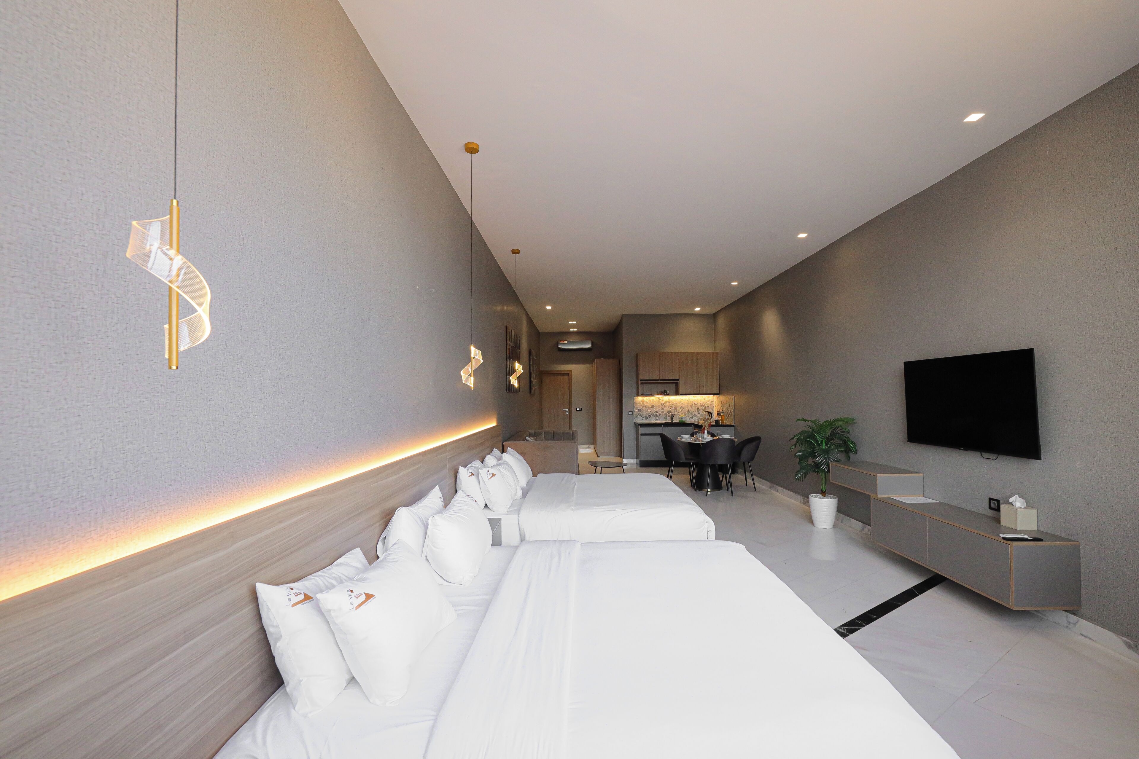 Grand Suite | Egyptian cotton sheets, premium bedding, memory-foam beds, minibar