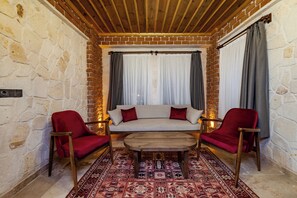Superior Room, Balcony, Valley View | Living area | 38-inch Smart TV with satellite channels