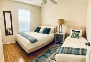 3 bedrooms, iron/ironing board, free WiFi, bed sheets